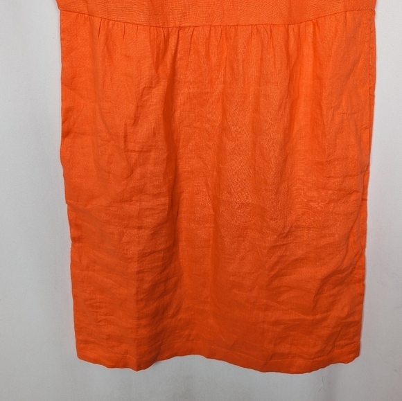 NWT BODEN sz. 6R Fleur Embroidered Linen Dress Knee Length Crochet Eyelet Lace - Picture 13 of 16